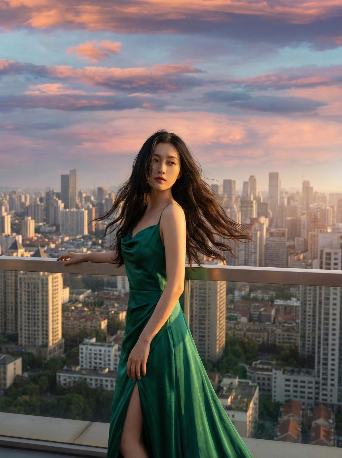 ai去衣城市夜景传媒短片